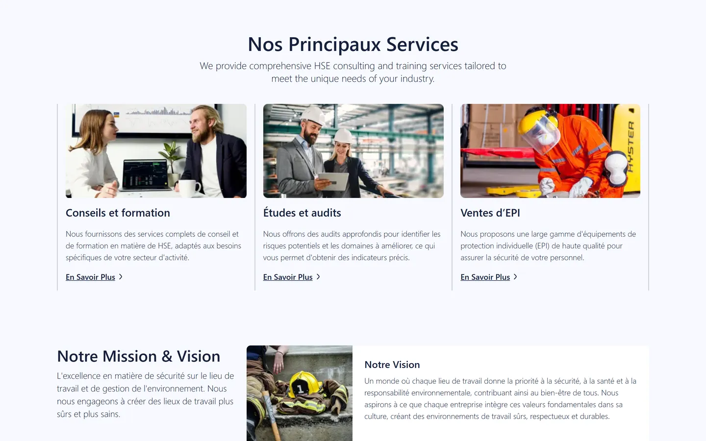 Consulting, audits and PPE